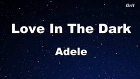 Love in the dark (минус) Adele