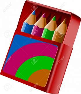 Коробка с карандашами К