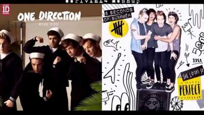 Kiss You vs. She Looks So Perfect (Mashup) One Direction  5 Seconds of Summer