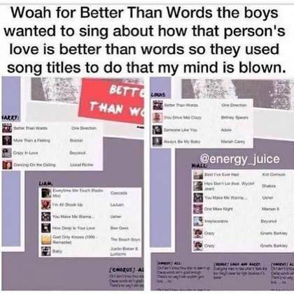 Better Than Words One Direction (MIDNIGHT MEMORIES)