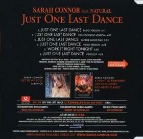 Just One Last Dance (College Radio version) Sarah Connor feat. Natural