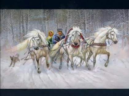 Три белых коня - декабрь, январь и февраль Танцуют все